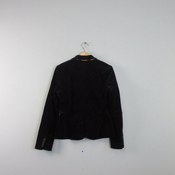 Ralph Lauren Rugby Women's Corduroy Blazer 6 Purple Cotton Vtg Luxury Career 628 - Picture 2 of 12